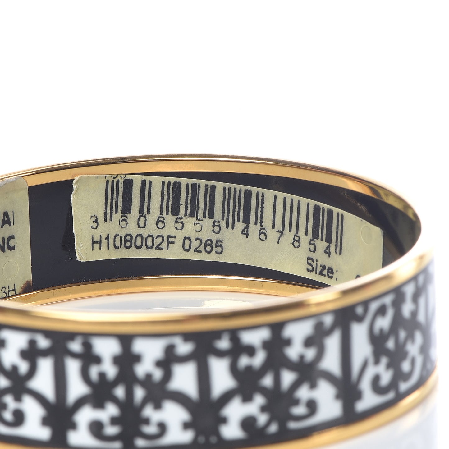 Enamel Printed Wide Balcons du Guadalquivir Bracelet 65 Black