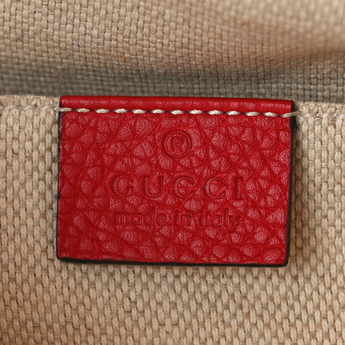 Pebbled Calfskin Small Soho Disco Bag Tabasco Red