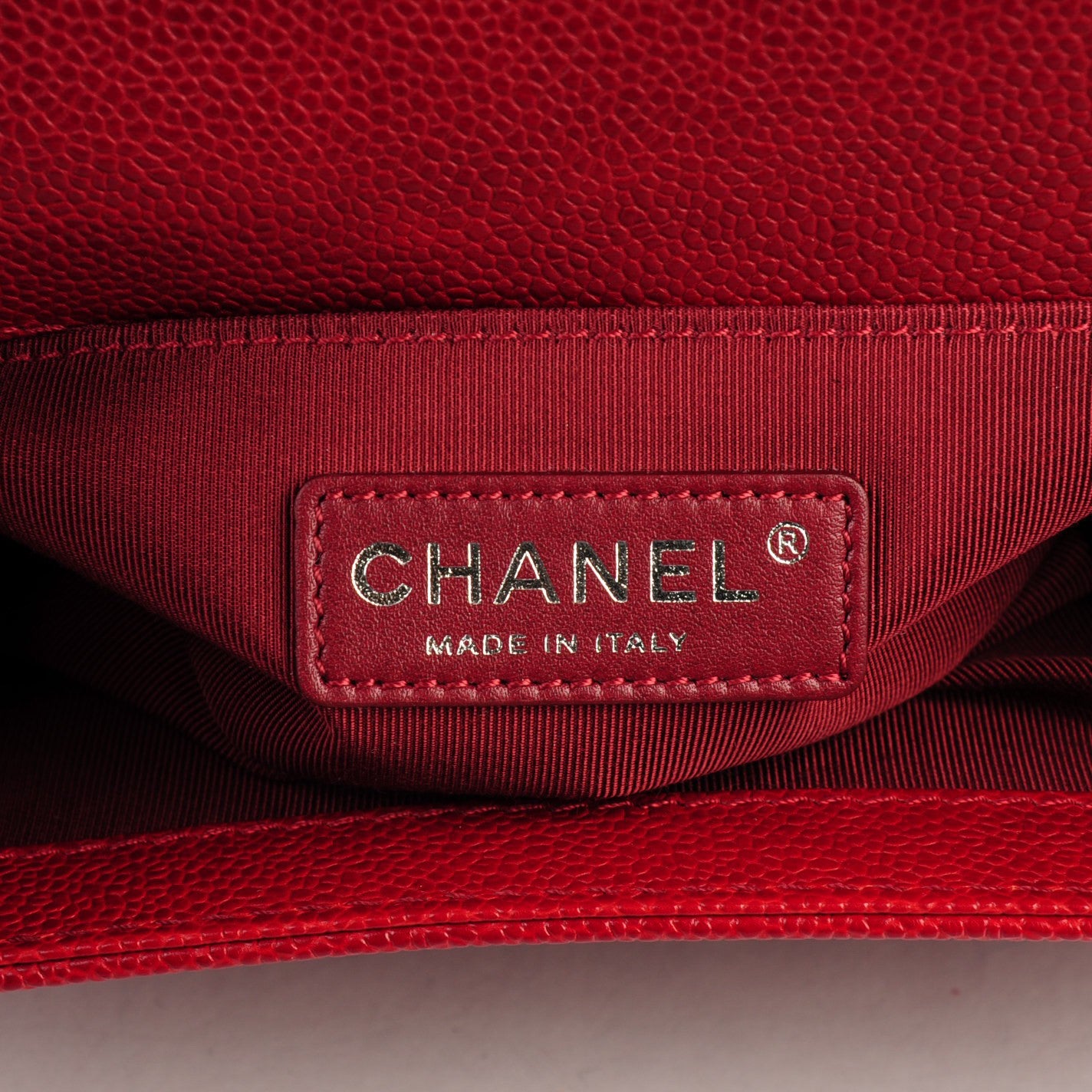 Chanel Caviar Quilted Small Boy Flap Bag Dark Red 6 of 7