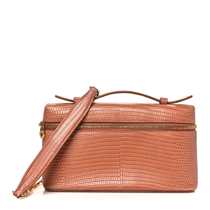 Loro Piana Lizard L19 Extra Pocket Pouch Brown 1 of 10