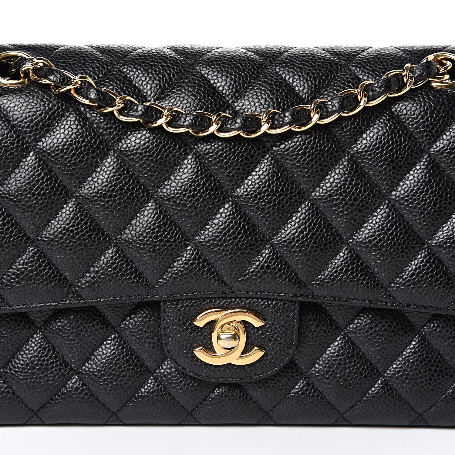 Chanel Caviar Quilted Medium Double Flap Black 7 of 16