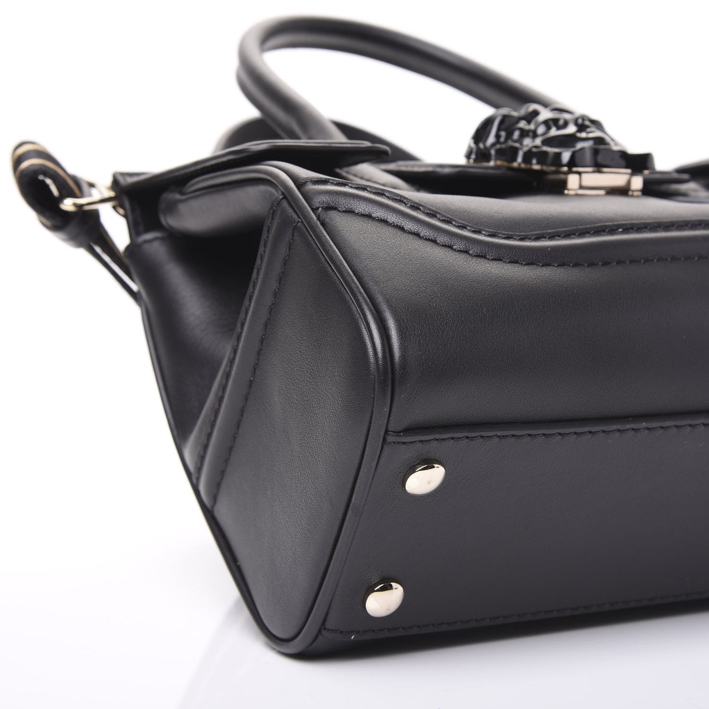Calfskin Medium Palazzo Empire Bag Black