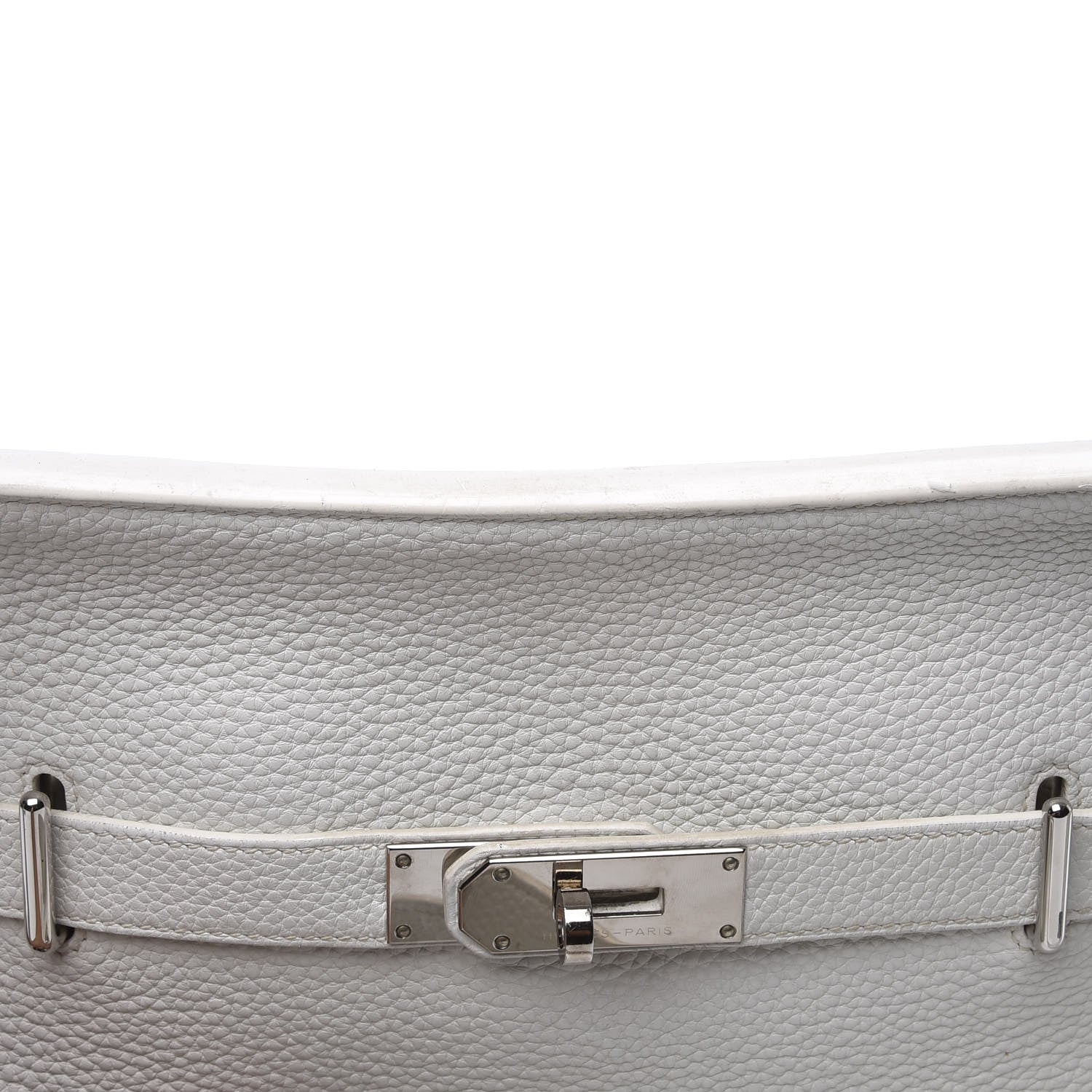 Hermes Taurillon Clemence Jypsiere 34 White 13 of 13