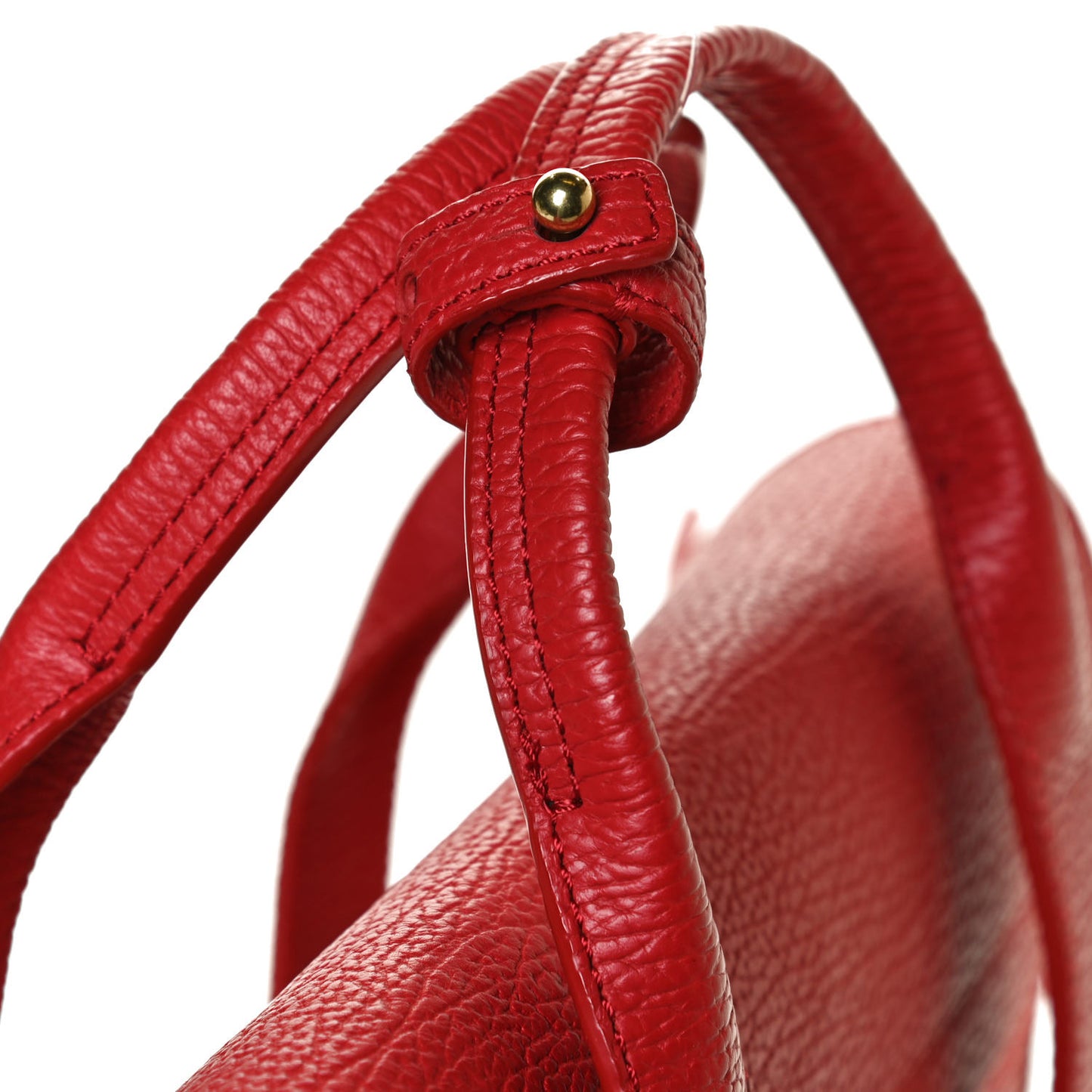 Textured Calfskin Medium Pashli Satchel Red
