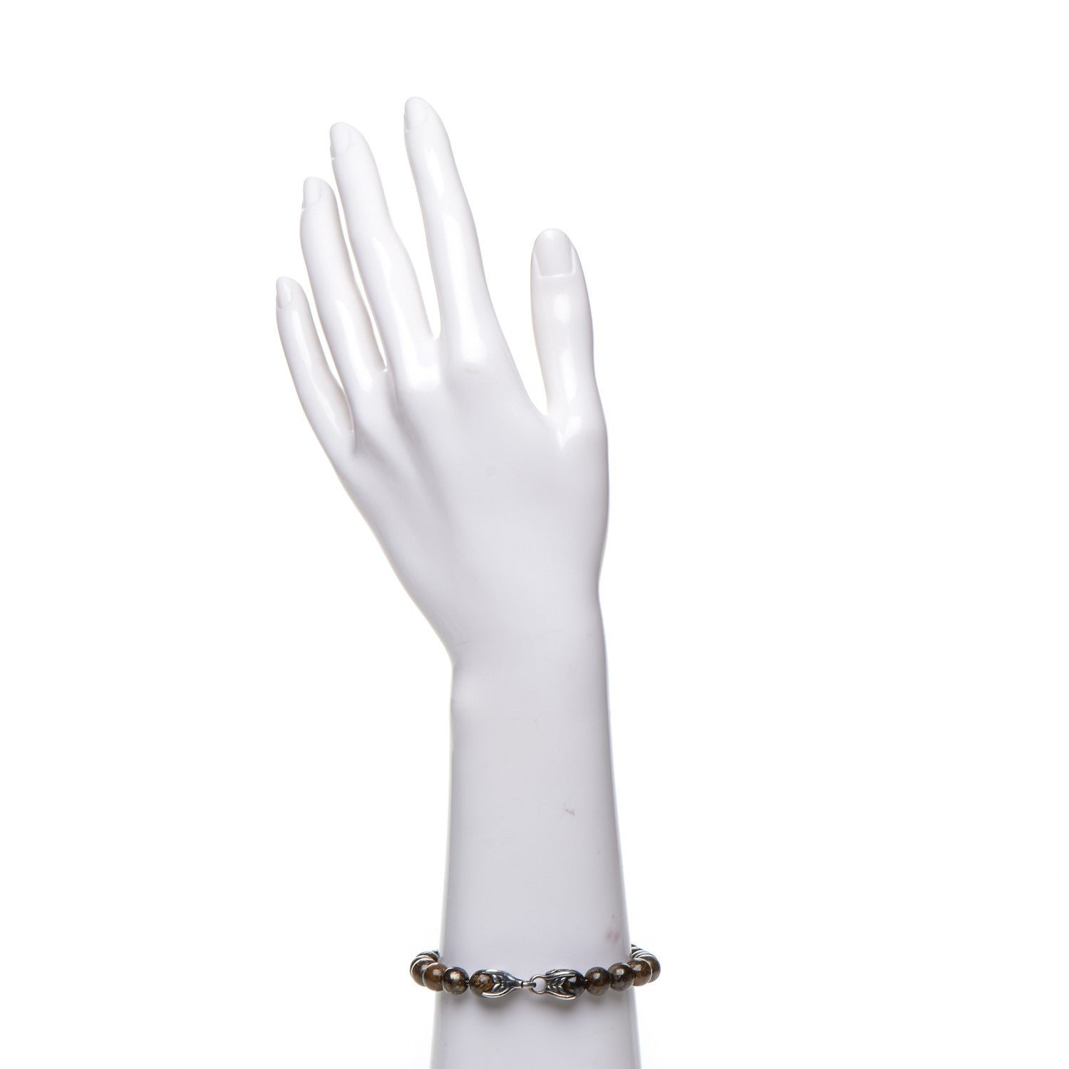 David Yurman Sterling Silver 8mm Spiritual Beads Bracelet 2 of 5