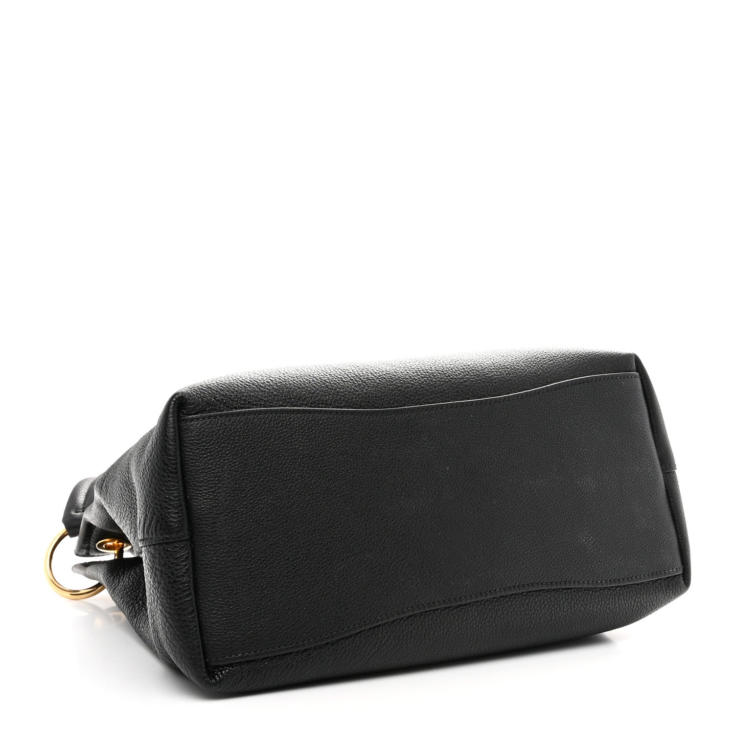 Prada Vitello Phenix Embossed Logo Hobo Black 4 of 10