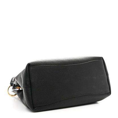 Prada Vitello Phenix Embossed Logo Hobo Black 4 of 10