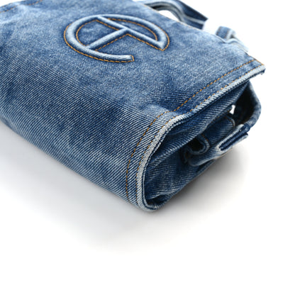 Telfar Denim Small Shopping Bag Blue 12 of 14