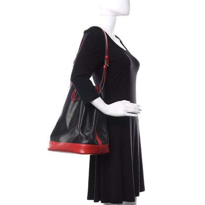 Louis Vuitton Epi Bi-Color Noe Castillan Red Black 2 of 11