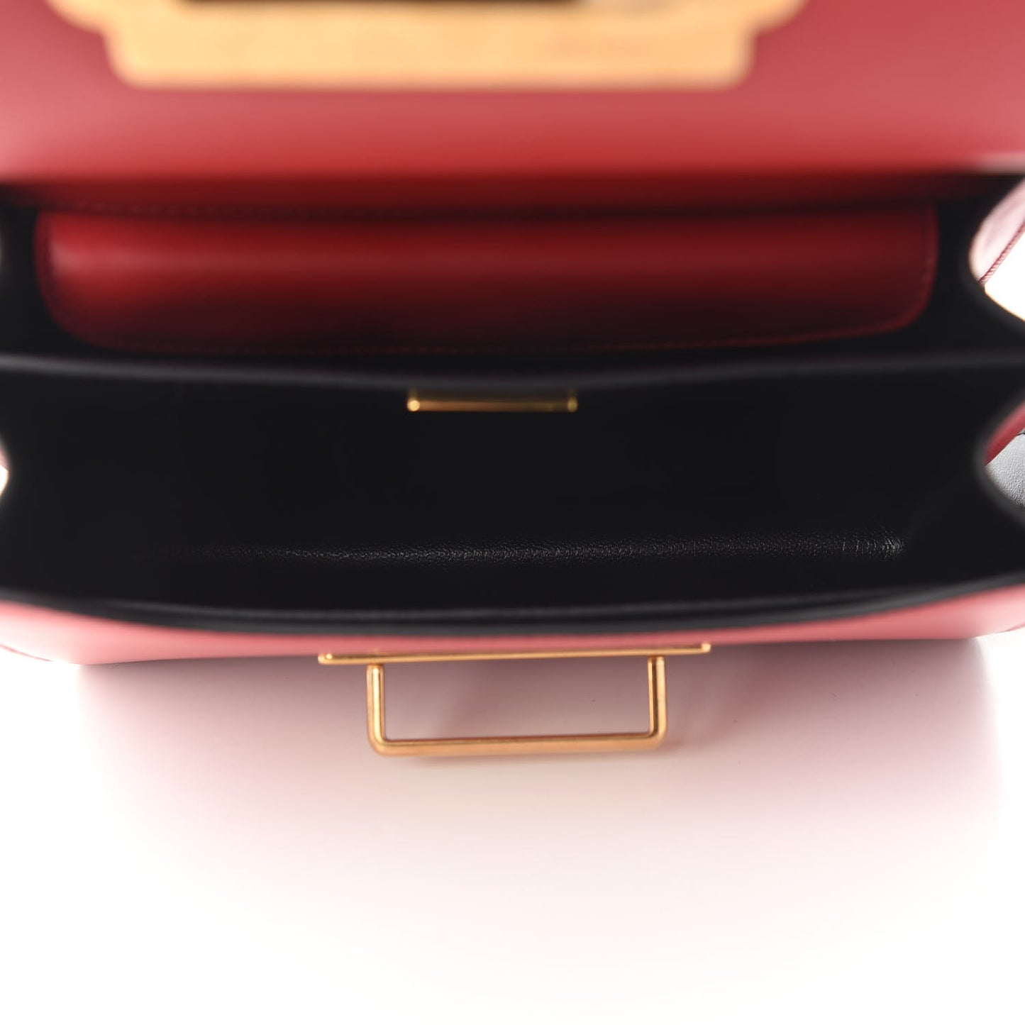 City Calfskin Saffiano Cahier Bag Fuoco Black