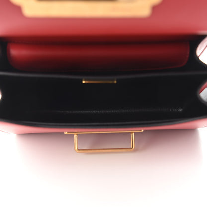 Prada City Calfskin Saffiano Cahier Bag Fuoco Black 5 of 8
