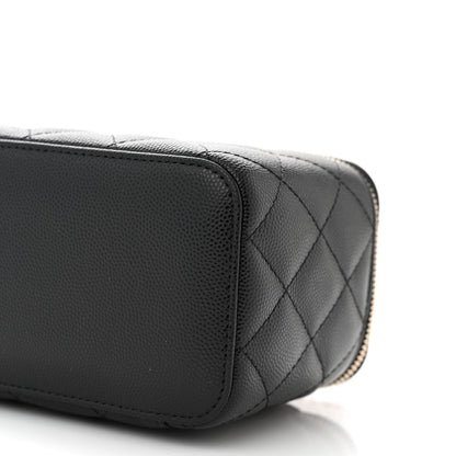Chanel Caviar Quilted Small Vanity Case With Chain Black 10 of 11