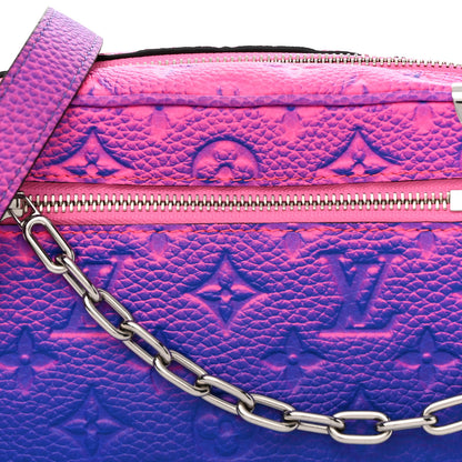 Louis Vuitton Taurillon Illusion Mini Soft Trunk Bleu Rose 7 of 9