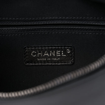 Chanel Calfskin Chain 20s Signe Waist Bag Black 6 of 10