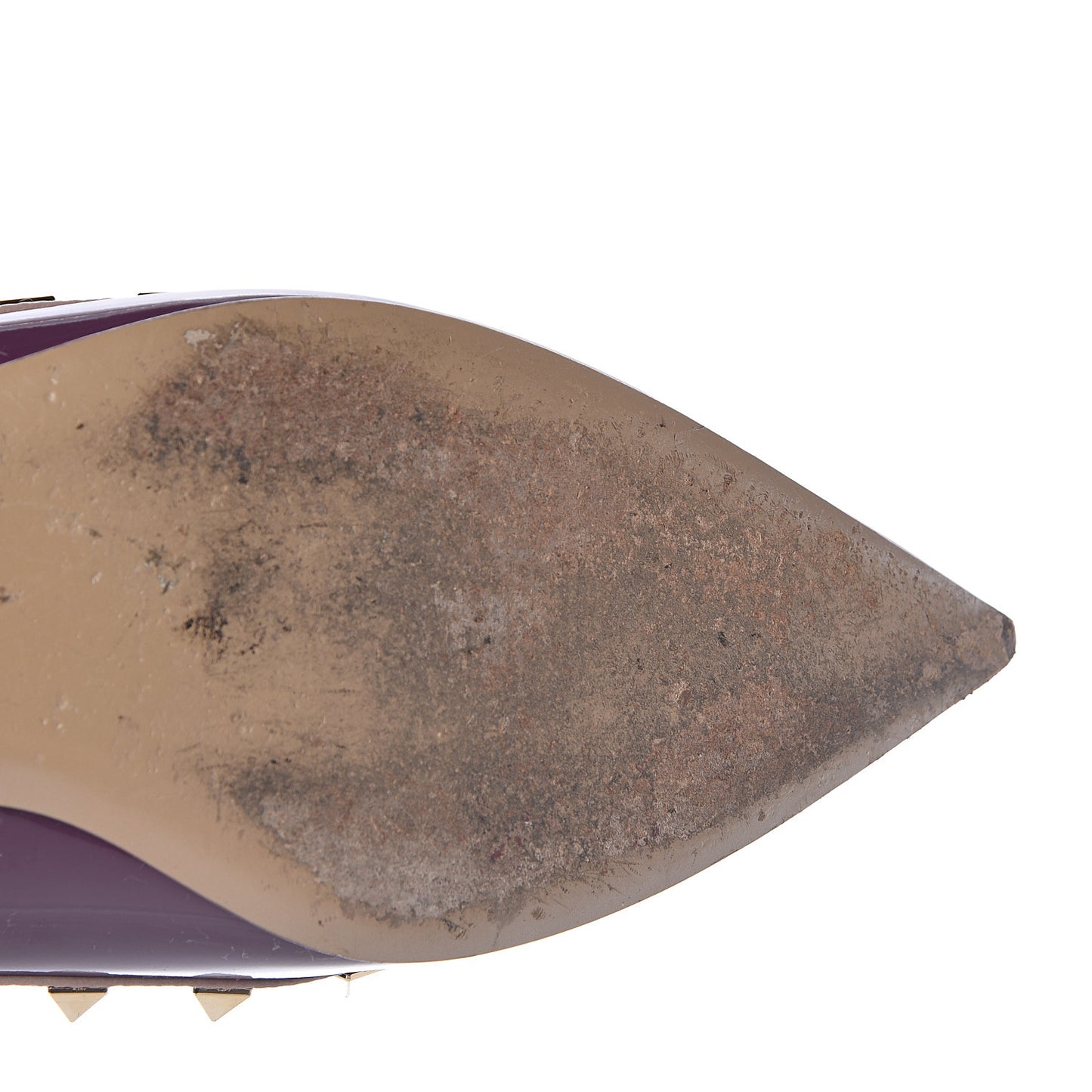Patent Rockstud Ballerina Flats 38.5 Purple Poudre
