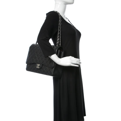 Chanel Caviar Quilted Maxi Double Flap Black 2 of 14