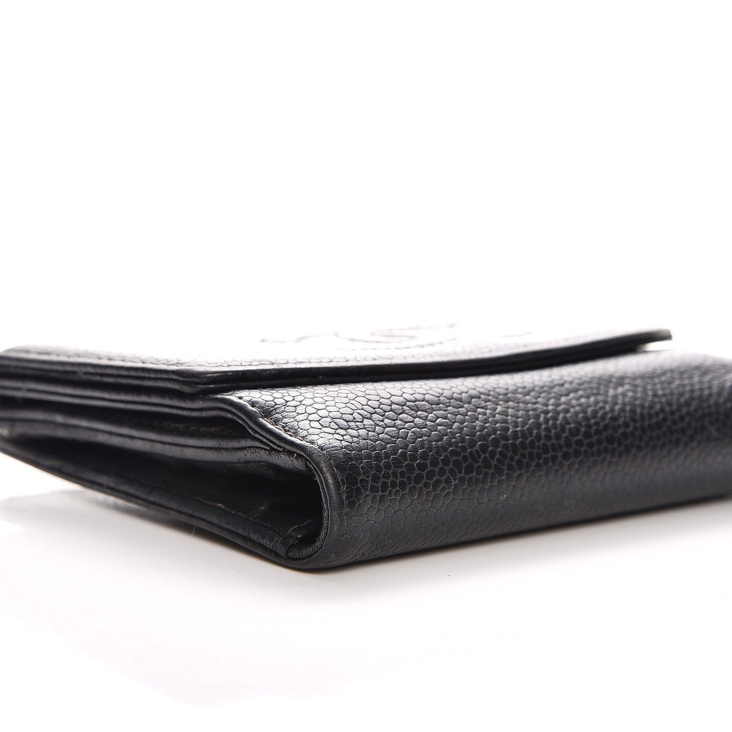 Caviar Timeless CC Compact French Wallet Black