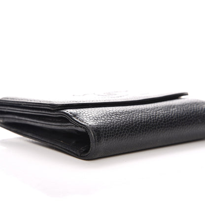Chanel Caviar Timeless CC Compact French Wallet Black 12 of 16