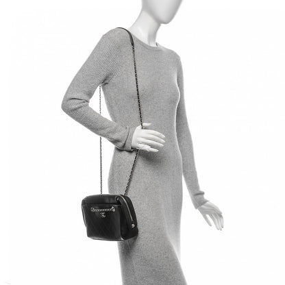 Chanel Caviar Calfskin Quilted Magnetic Shoulder Bag Black 2 of 12