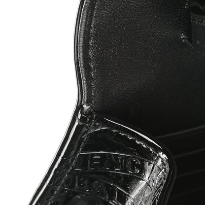 Balenciaga Patent Losange Monogram Embossed BB Wallet On Chain Black 7 of 10