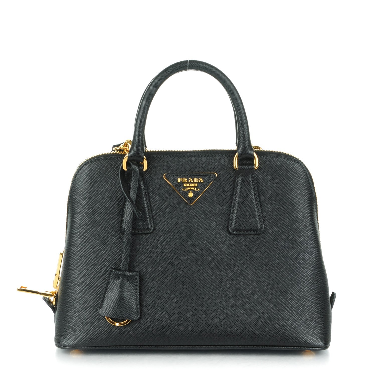 Prada Saffiano Lux Small Promenade Tote Black 1 of 8