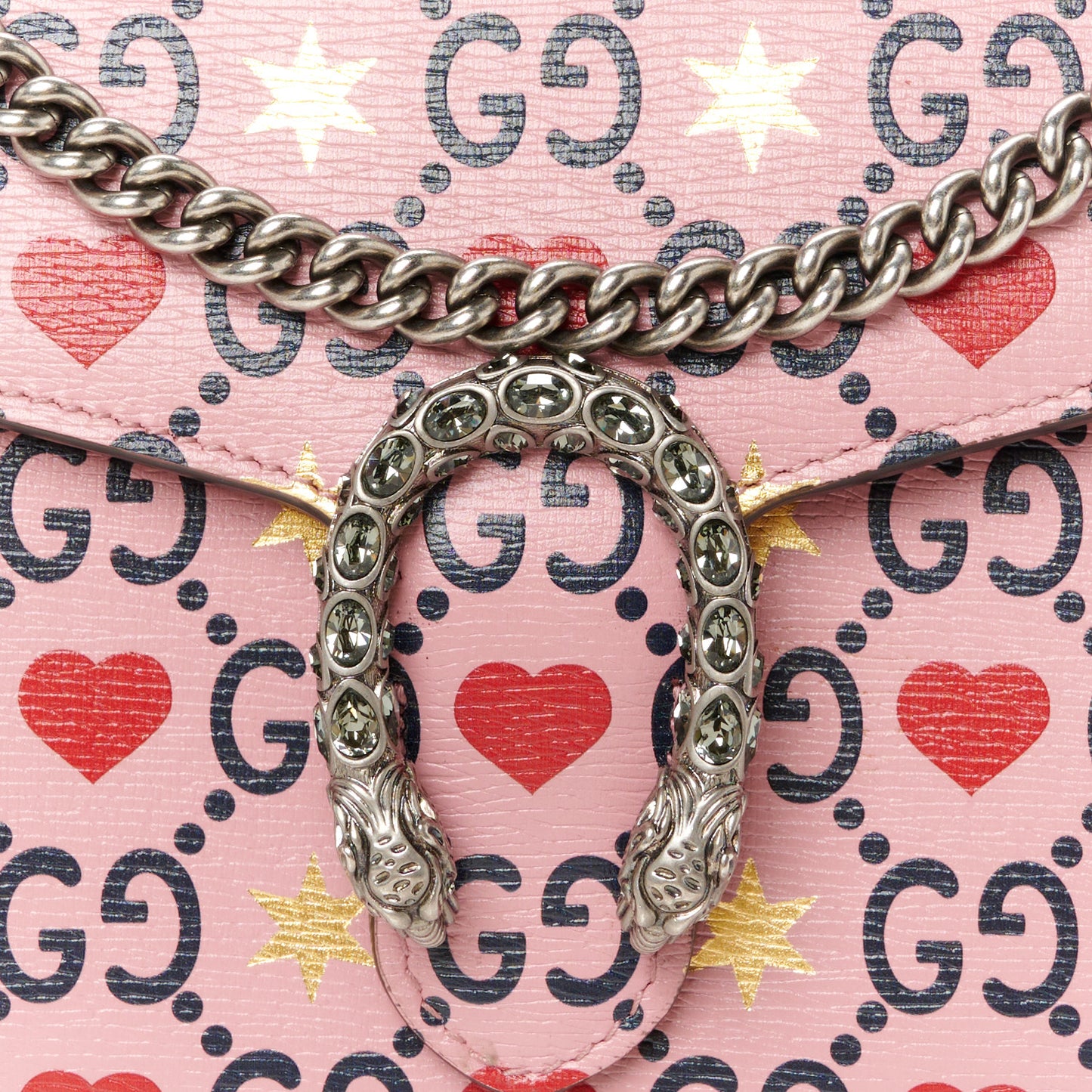 Calfskin Valentine's Day Exclusive Mini Dionysus Chain Wallet