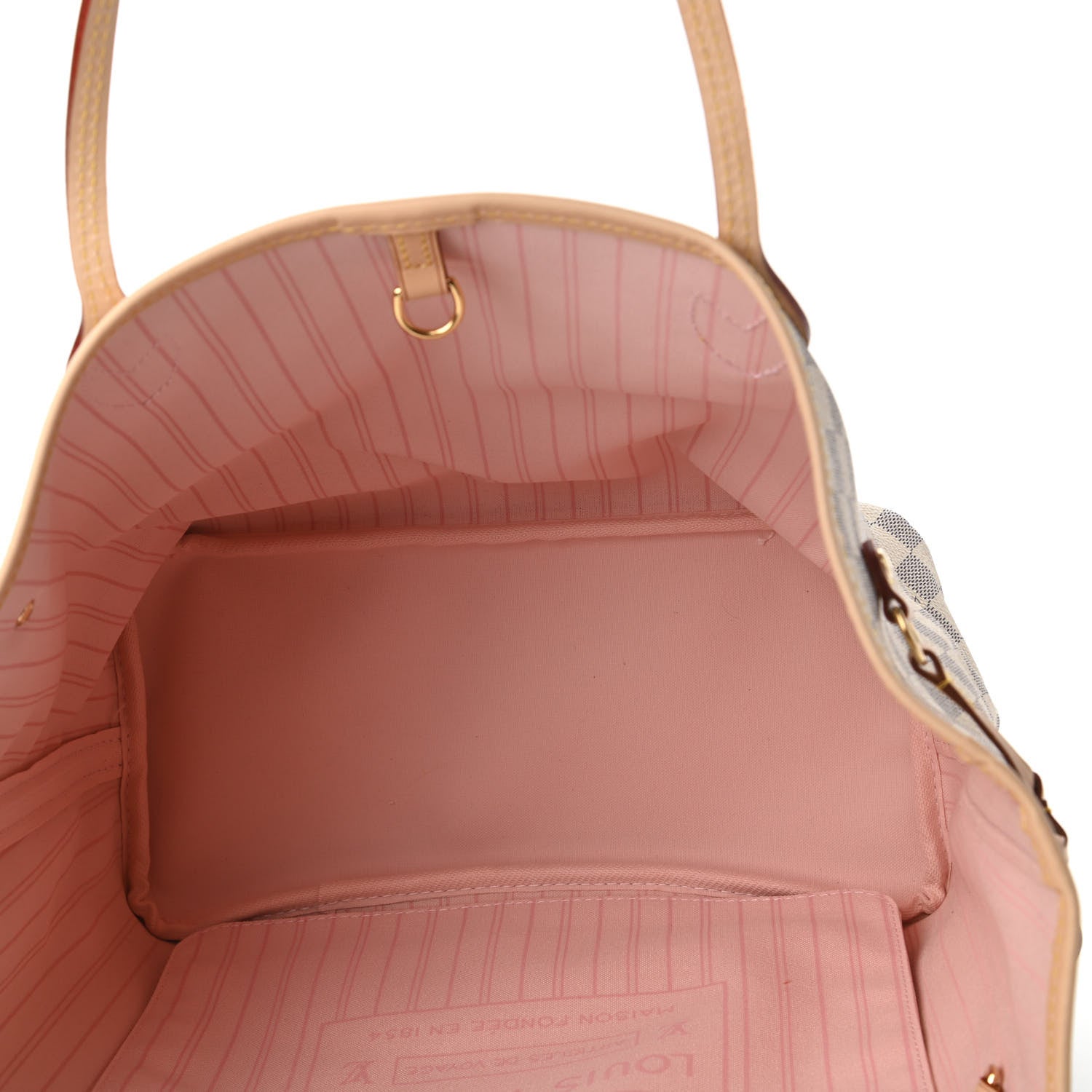 Louis Vuitton Damier Azur Neo Neverfull MM Rose Ballerine 5 of 10