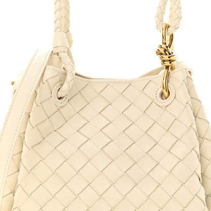 Bottega Veneta Nappa Intrecciato Small Parachute Shoulder Bag Sea Salt 10 of 10
