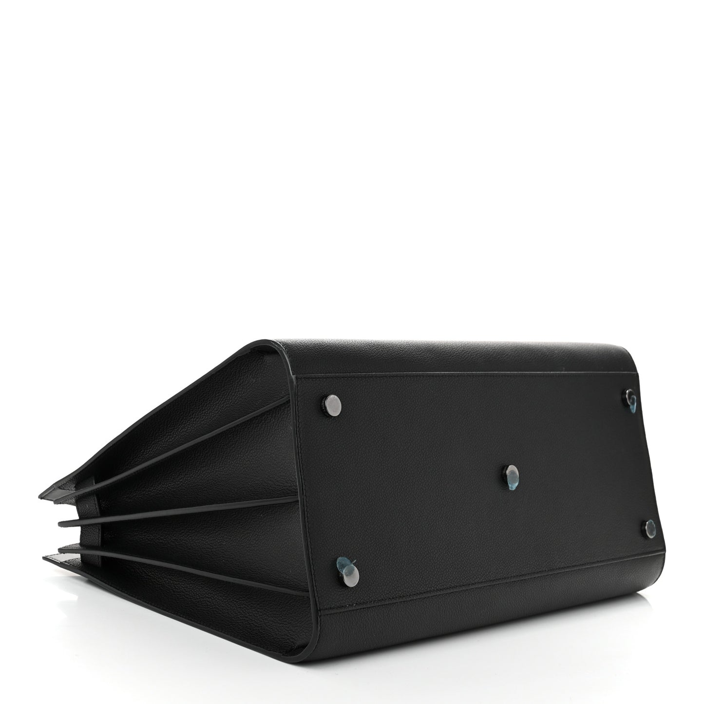 Grained Calfskin Large Sac De Jour Carryall Black
