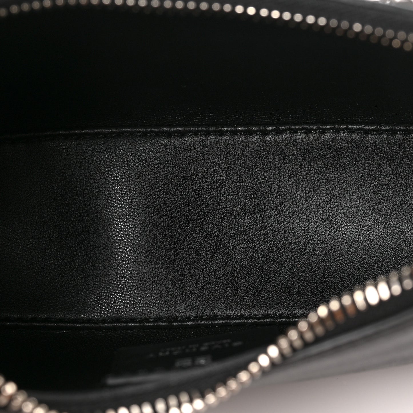Smooth Calfskin Mini Moon Cut Out Shoulder Bag Black
