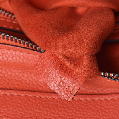 Celine Drummed Calfskin Micro Luggage Vermillion 8 of 8