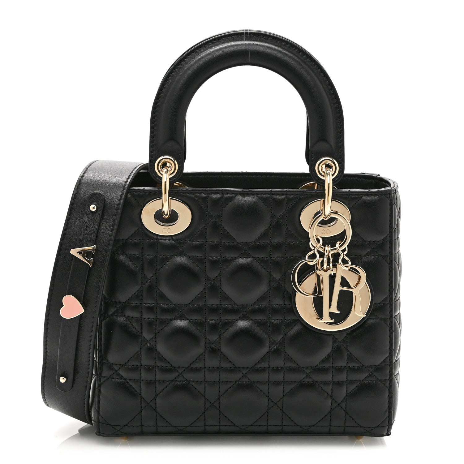 Christian Dior Lambskin Cannage Small My ABCDior Lady Dior Black 1 of 10