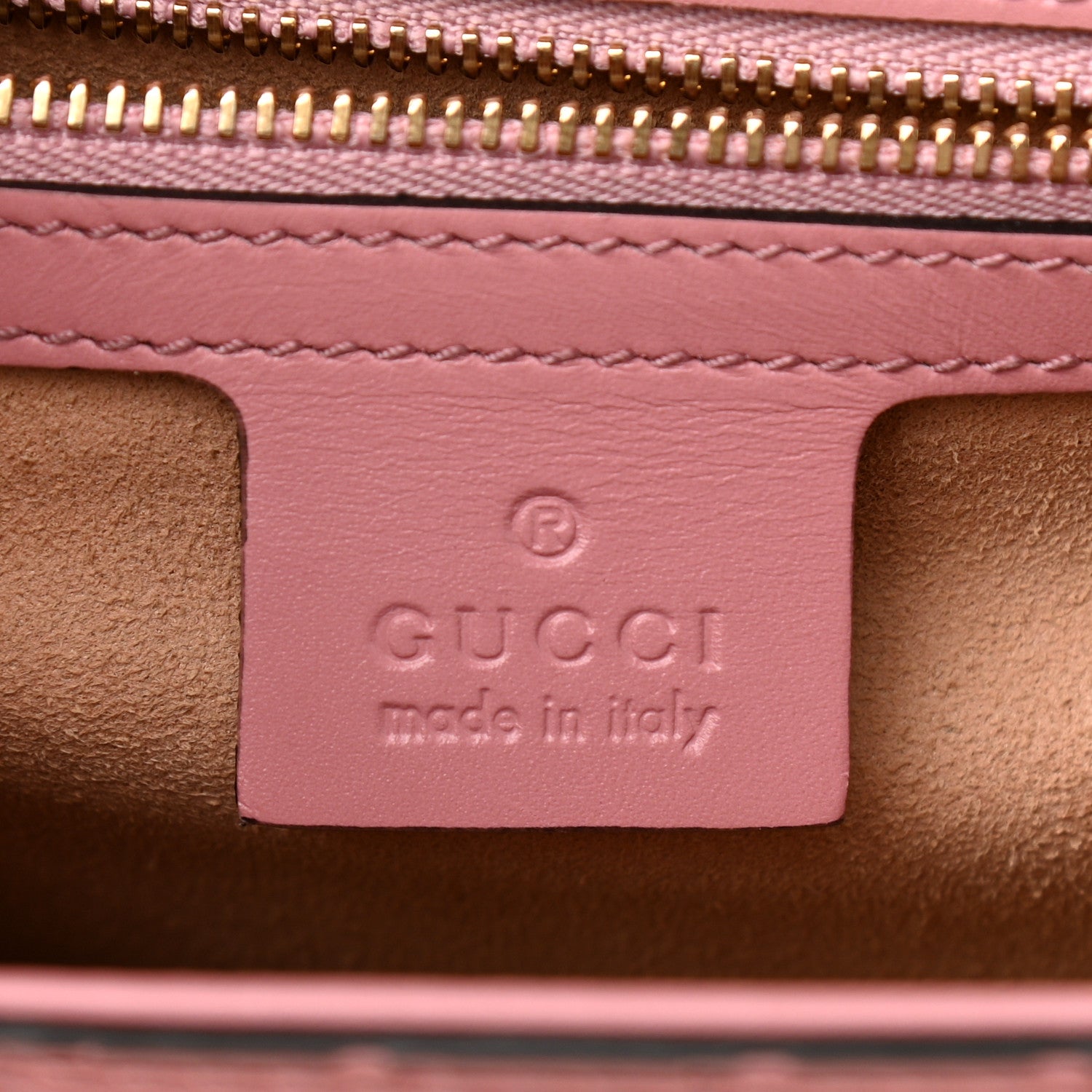 Gucci Guccissima Signature Medium Padlock Shoulder Bag Rose Baby Candy 6 of 13