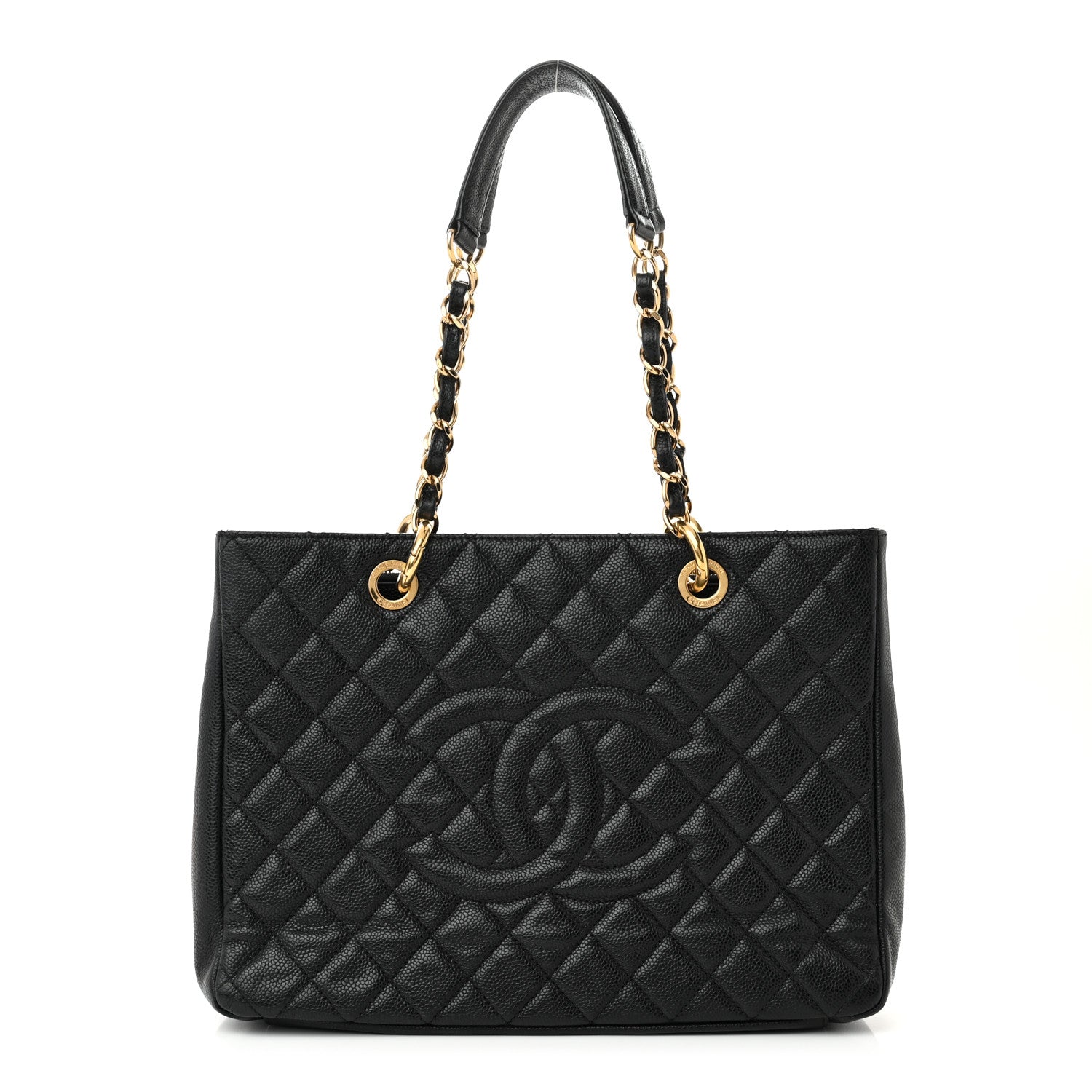 Chanel Caviar Quilted Grand Shopping Tote GST Black 1 of 11