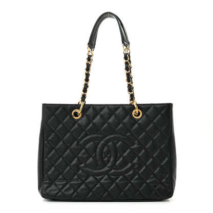 Chanel Caviar Quilted Grand Shopping Tote GST Black 1 of 11