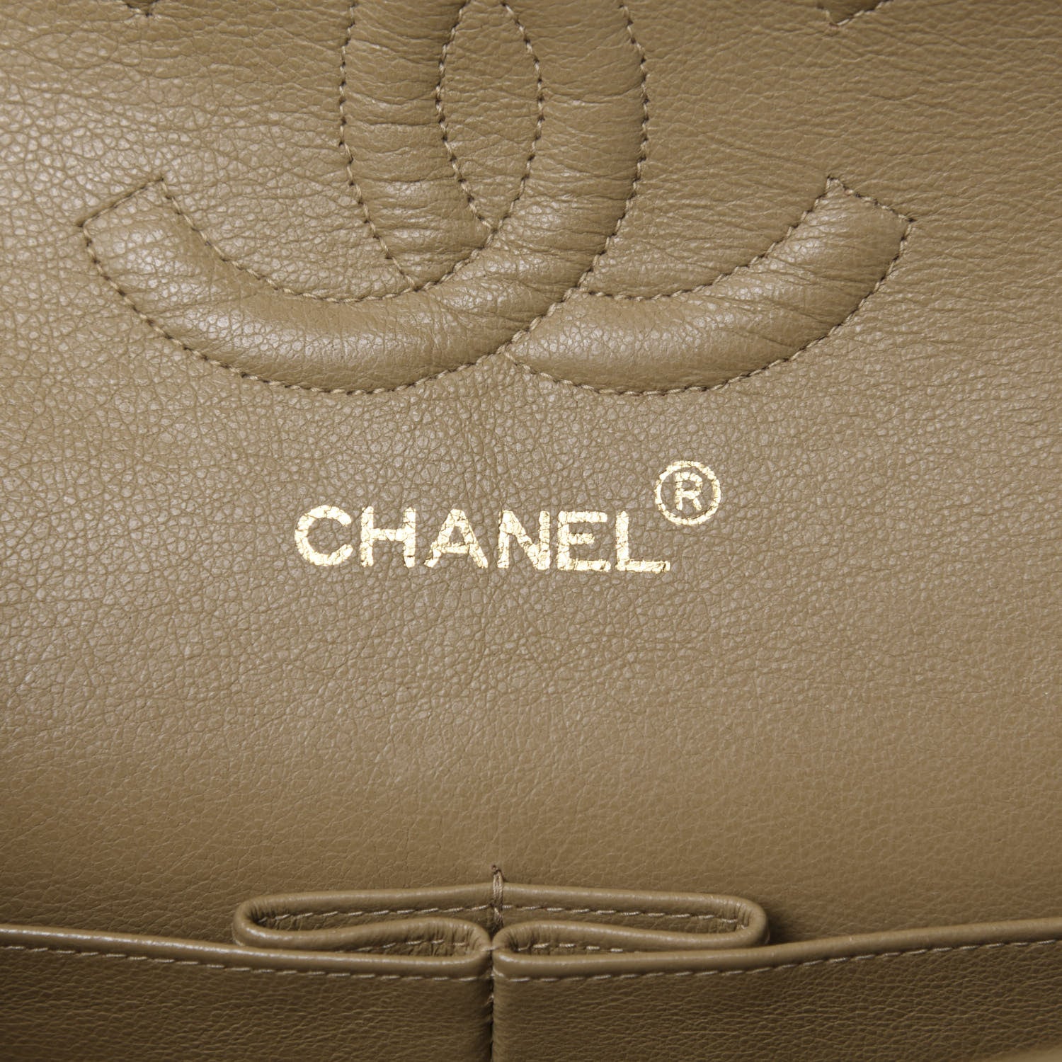 Chanel Lambskin Quilted Medium Double Flap Beige 10 of 14
