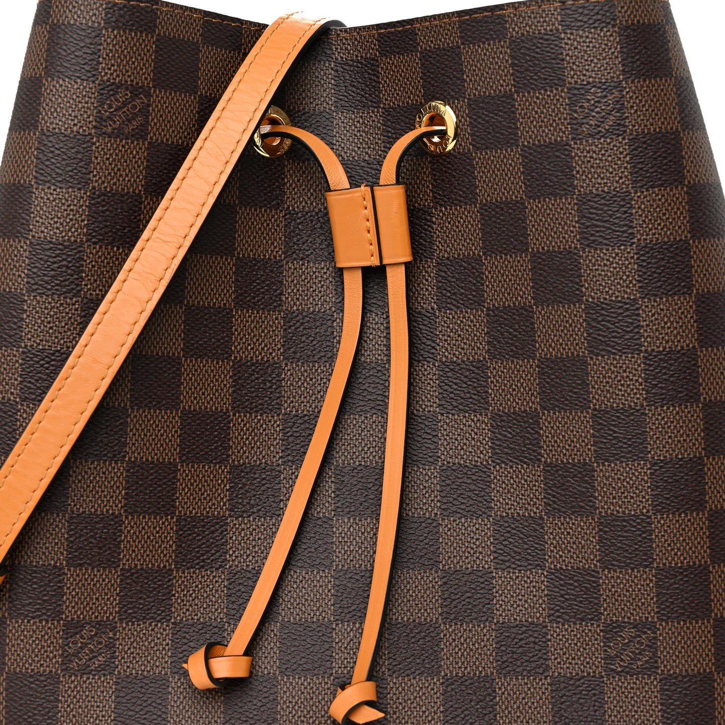 Damier Ebene Neonoe MM Safran