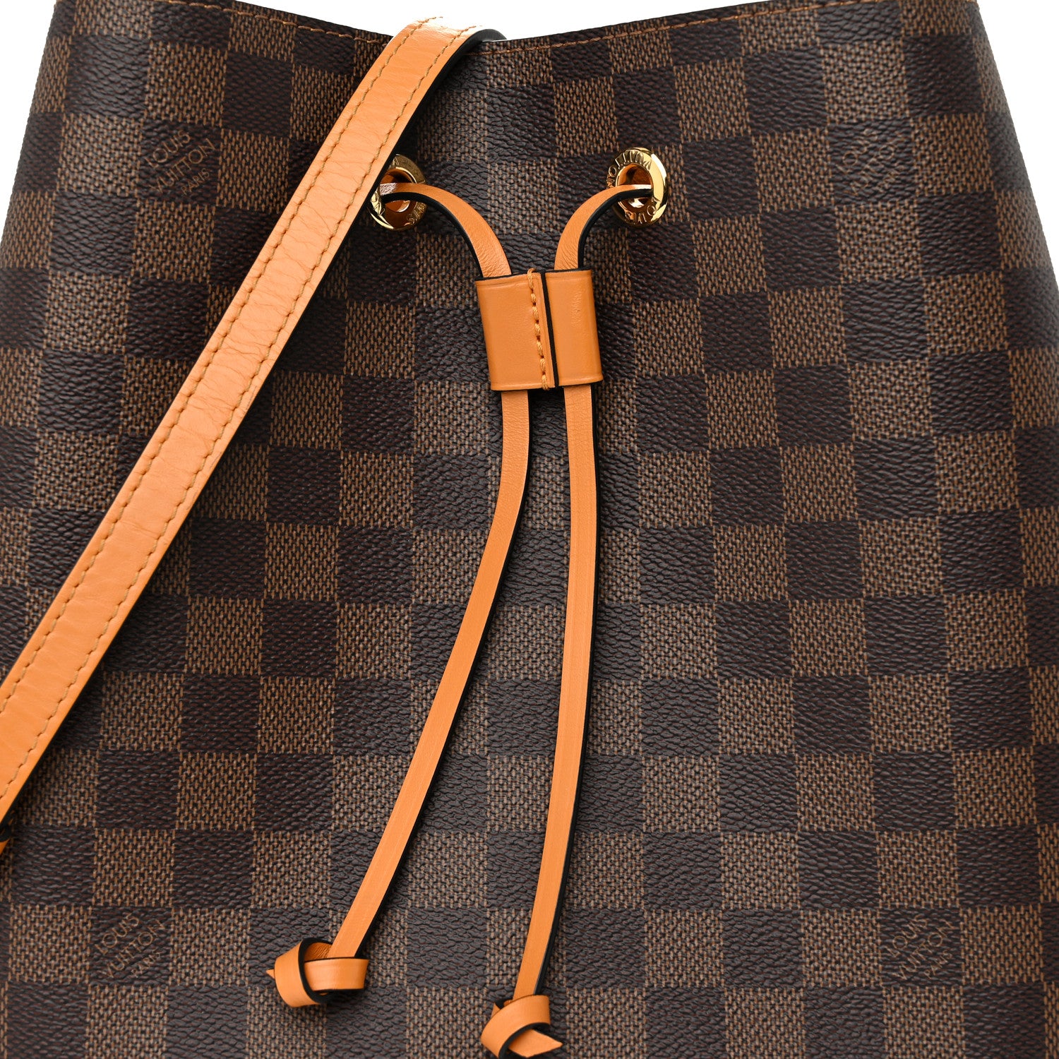 Louis Vuitton Damier Ebene Neonoe MM Safran 7 of 9