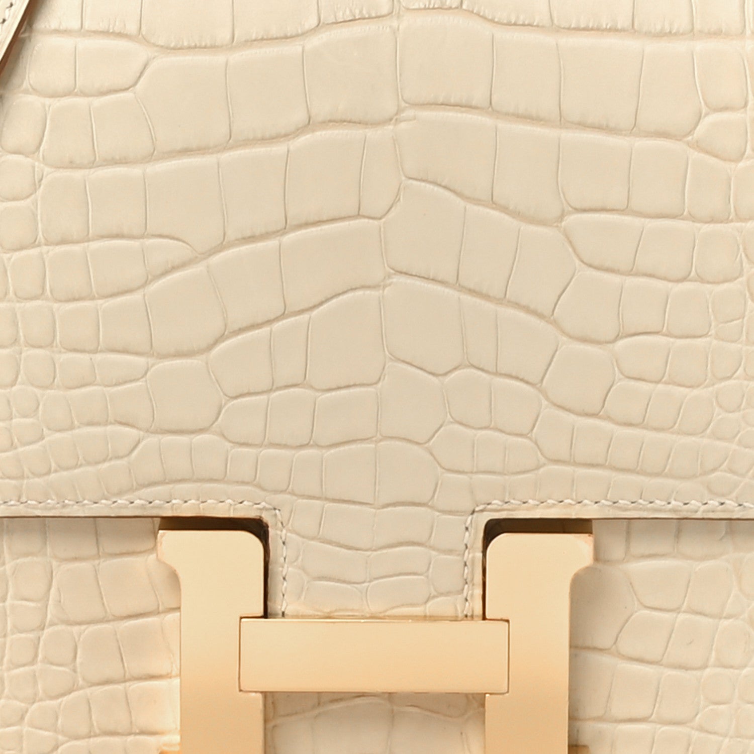 Hermes Matte Alligator Constance 18 Beton 9 of 13