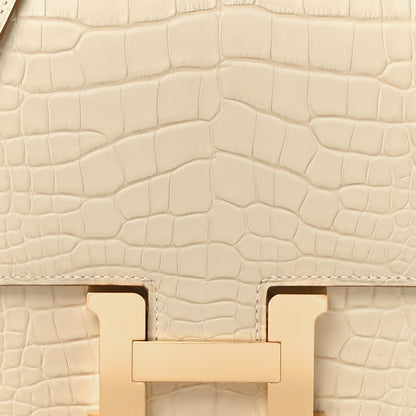 Hermes Matte Alligator Constance 18 Beton 9 of 13