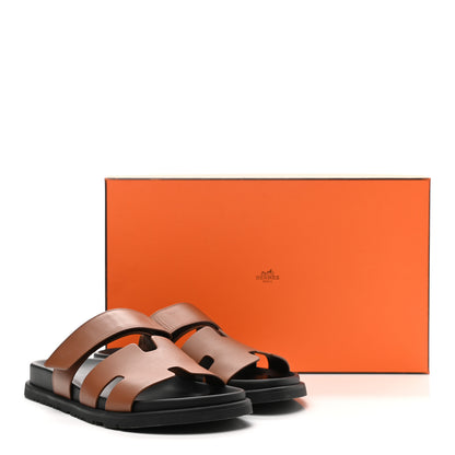 Hermes Epsom Womens Chypre Sandals 39 Natural 8 of 8