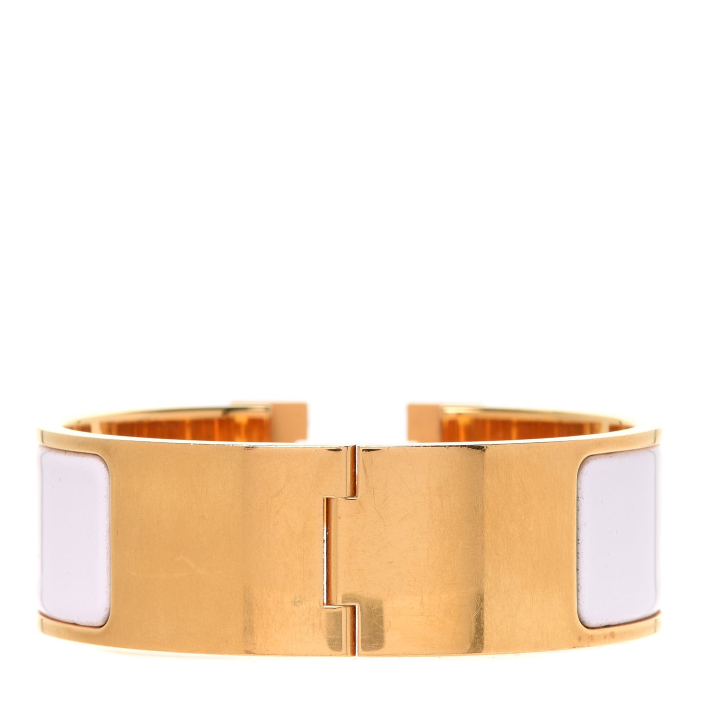 Enamel Wide Clic Clac H Bracelet PM Rose Nymph