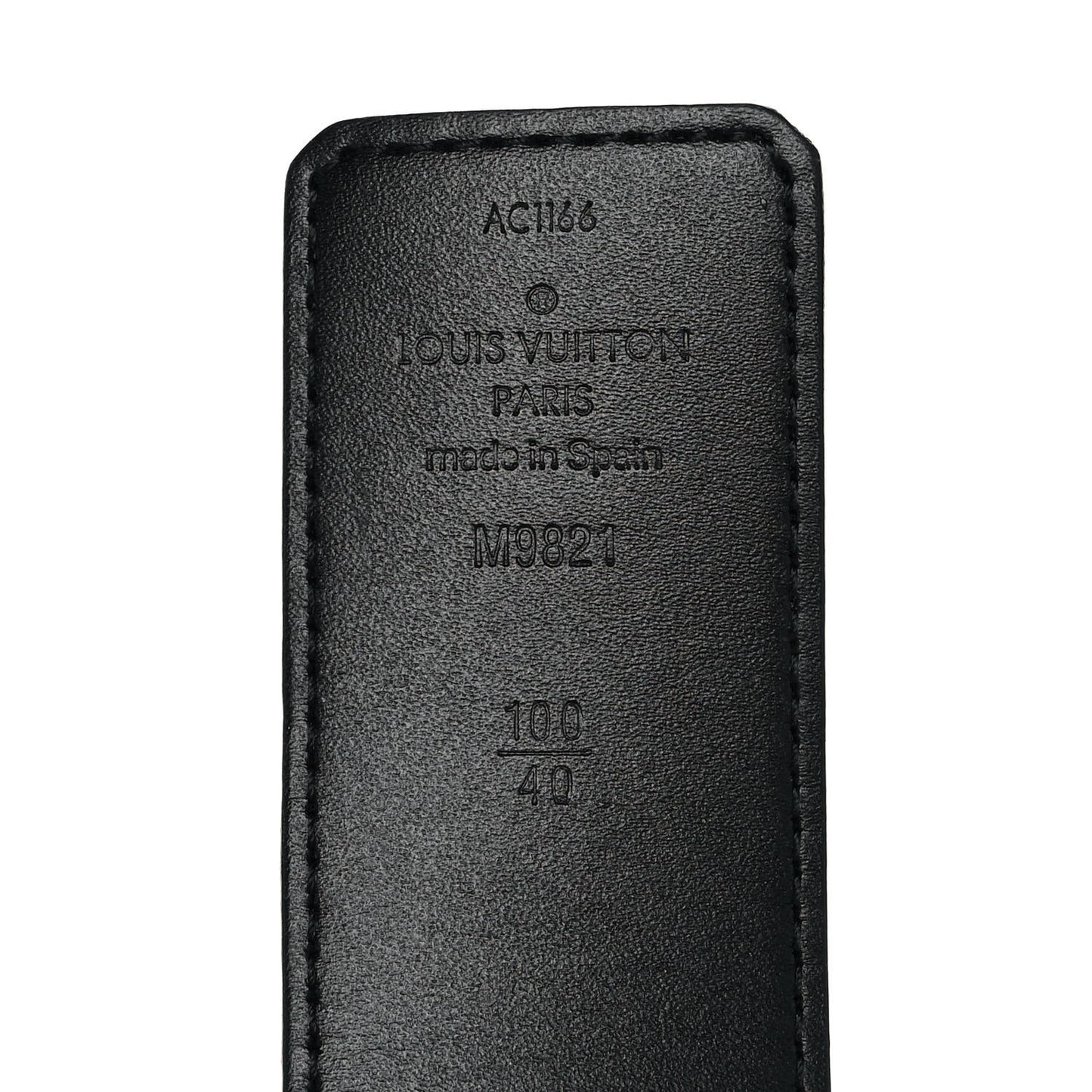 Monogram Calfskin 40mm LV Initiales Reversible Belt 100 40 Black