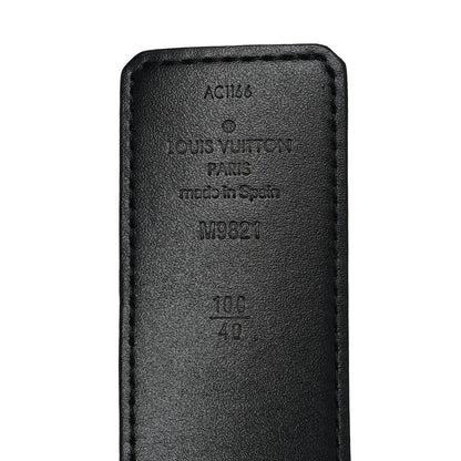Louis Vuitton Monogram Calfskin 40mm LV Initiales Reversible Belt 100 40 Black 3 of 4