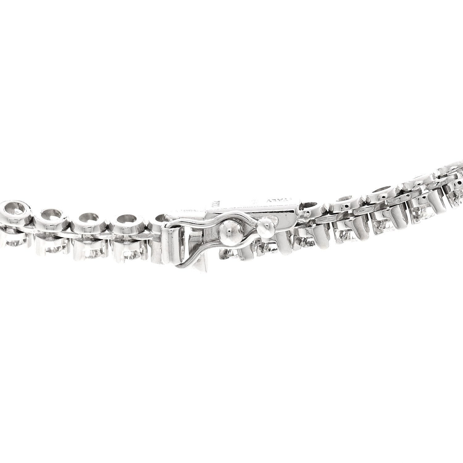 Parker & West by FASHIONPHILE 14K White Gold Diamond 10.03ctw Graduated Necklace 4 of 5
