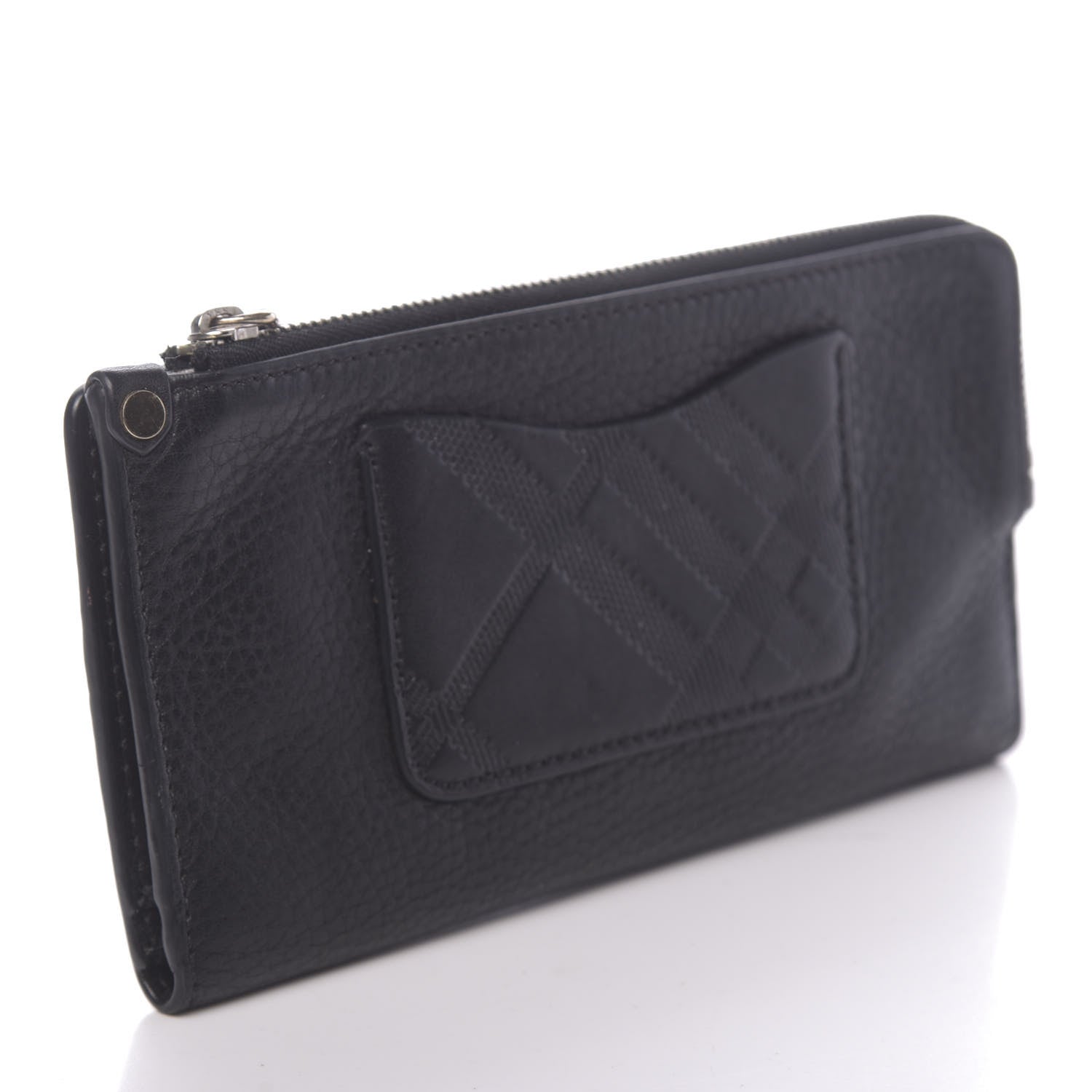 Burberry Grainy Calfskin Zip Wallet Black 3 of 9