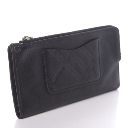 Burberry Grainy Calfskin Zip Wallet Black 3 of 9