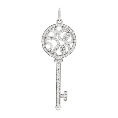 Tiffany Platinum Diamond Small Bubbles Key Pendant 1 of 4