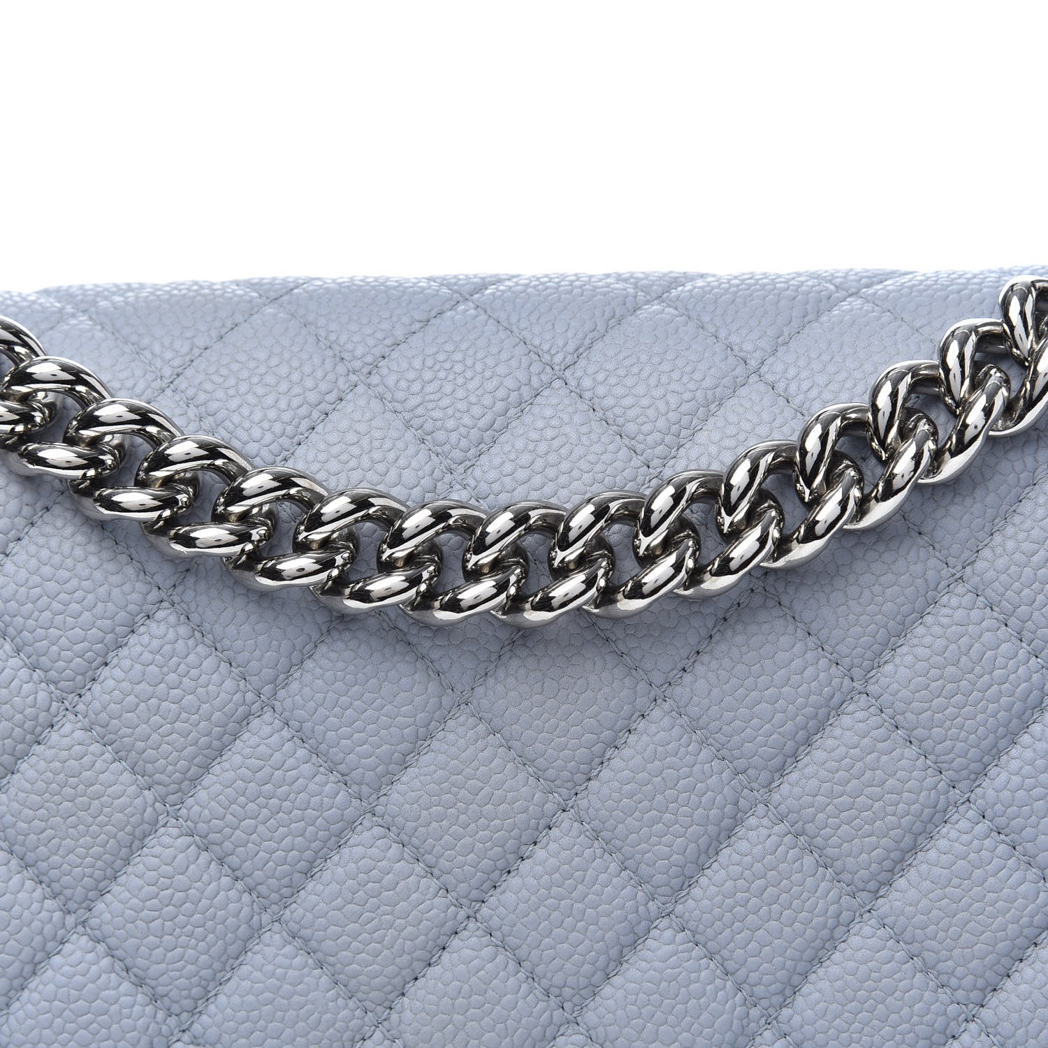 Chanel Caviar Quilted Medium Boy Flap Blue 9 of 9