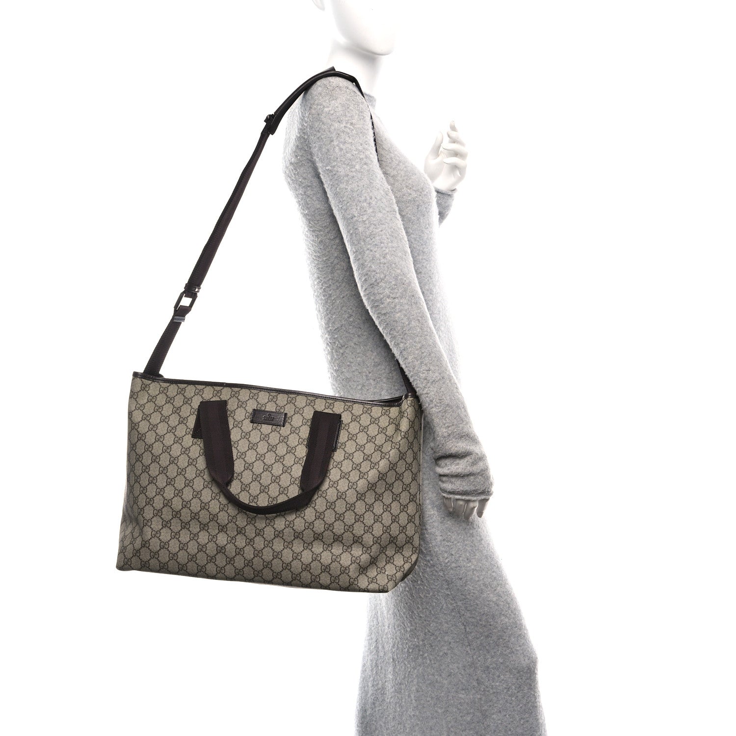 Gucci GG Plus Monogram Travel Bag Dark Brown 2 of 10